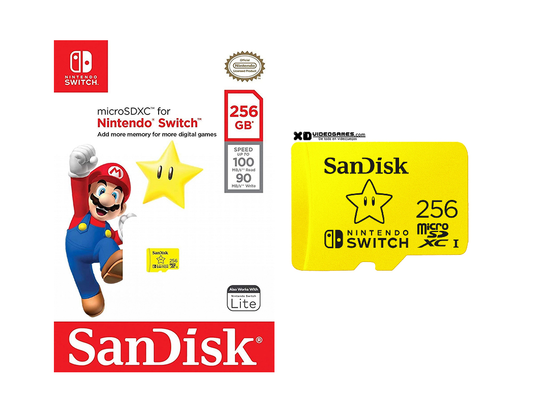 Micro SD 256GB Oficial Nintendo Switch – XDvideogames