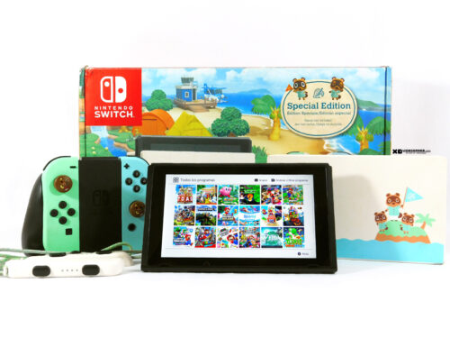 Nintendo Switch V2.0 Edición Animal Crossing New Horizons + Micro SD 128GB