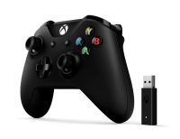 Control Xbox One 3ra Gen Carbon Black + Adaptador Inalámbrico Usado